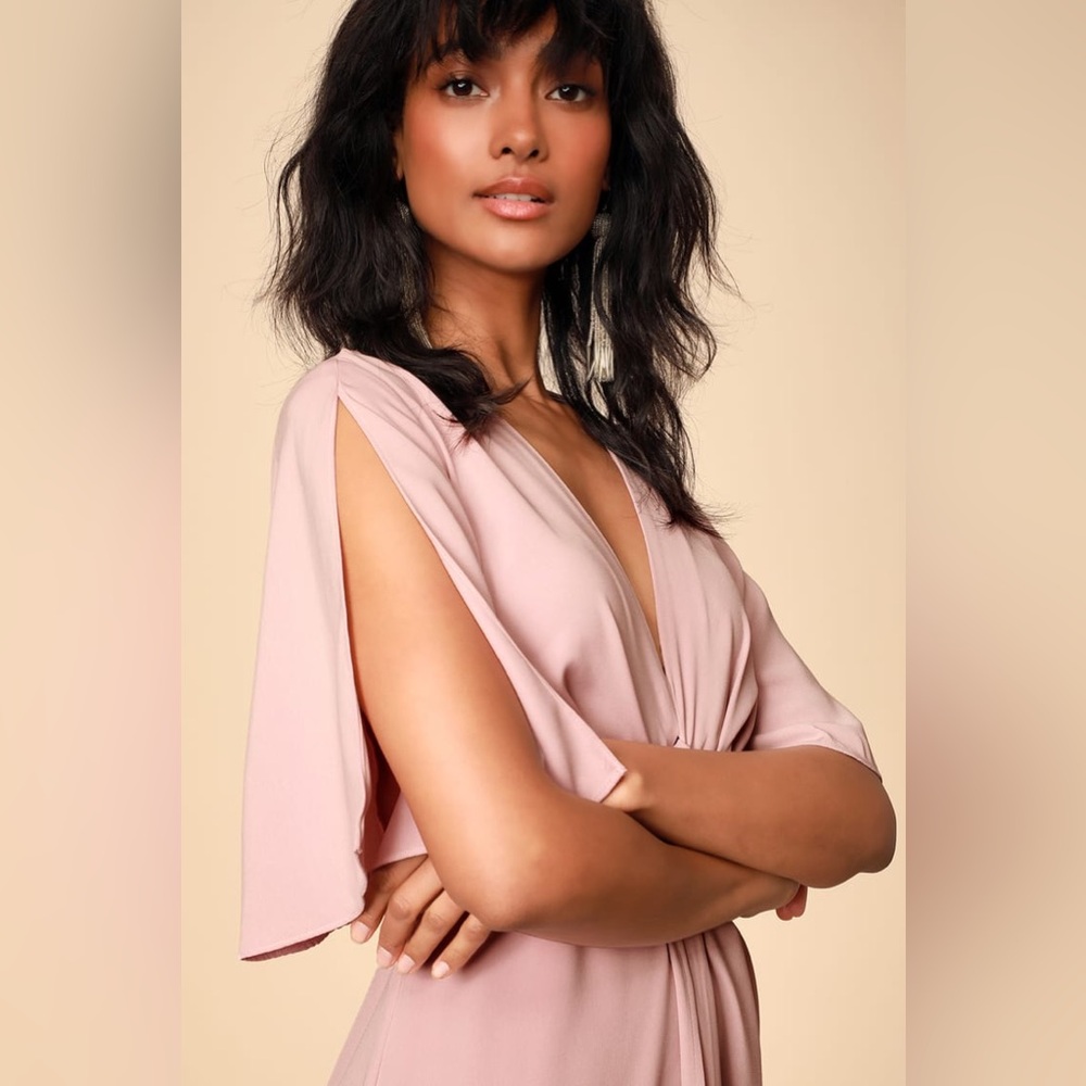 Lulu’s S My Type Blush Pink Midi Dress - Picture 15 of 15